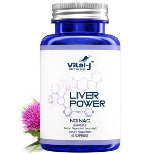 Liver Power Support Supplement 1104mg 21-in-1 Complex, 60 Veggie Capsules