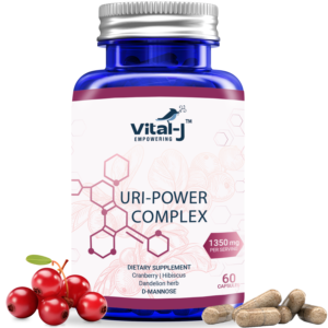 URI Power D-Mannose 4-in-1 Complex 1350mg, 60 Veggie Capsules